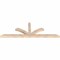 Ekena Millwork Richland Smooth Timber Gable Bracket, Douglas Fir, 84"W x 28"H x 3 1/2"D x 3 1/2"F, 8/12 Pitch GBW084X28X0404RIC00SDF - alternate 3